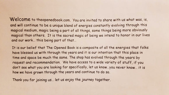 Welcome to The Opened Book