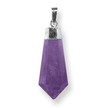 Amethyst Polished Point Necklace