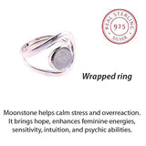 MOONSTONE WRAPPED RING